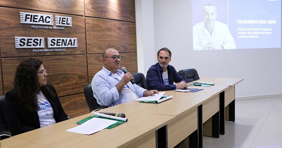 SESI/AC apresenta serviço de telemedicina a empresários na FIEAC