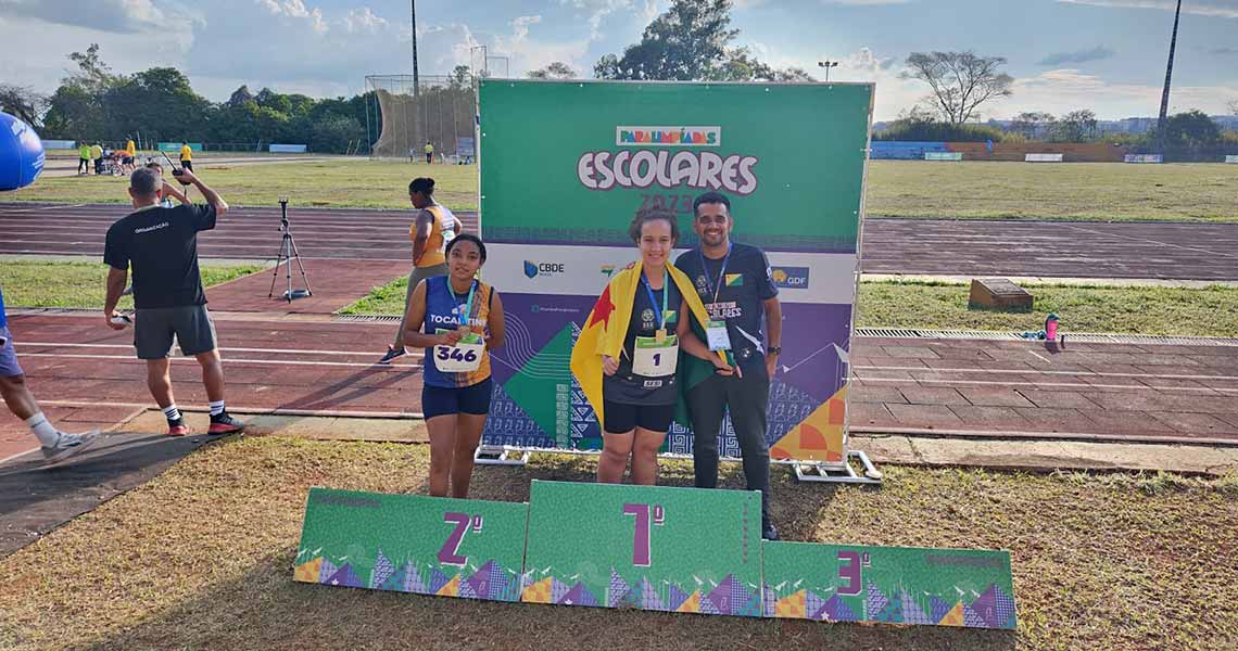 Aluna do SESI/AC conquista três medalhas nas Paralimpíadas Escolares Regionais, em Brasília