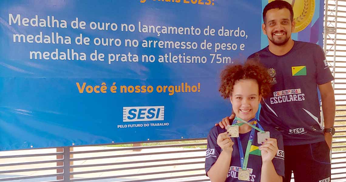 Escola SESI homenageia aluna que brilhou nas Paralimpíadas Escolares em Brasília